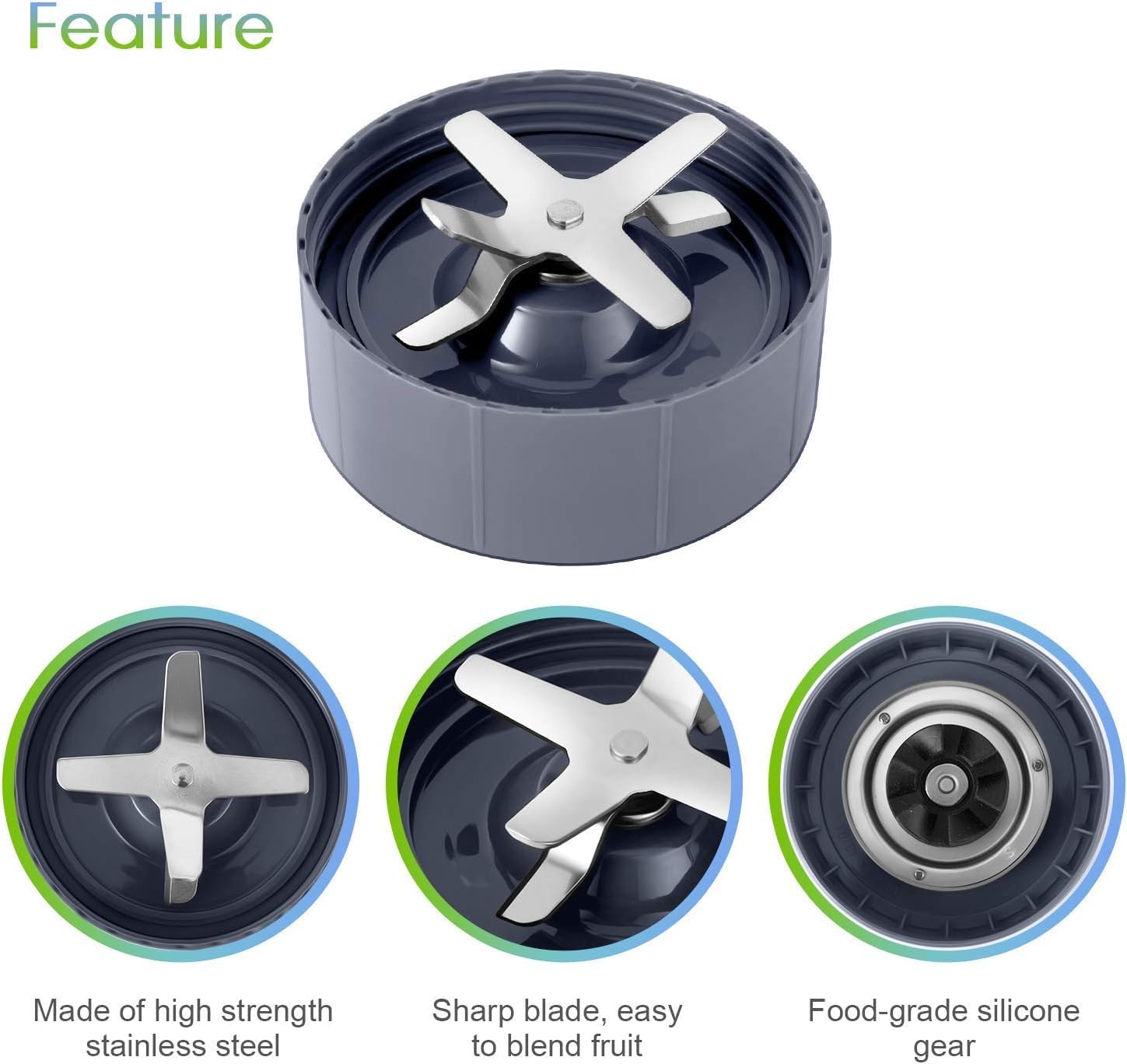 NutriBullet - Cuchilla de extractor de repuesto para licuadora NutriBullet 600 W/900 W