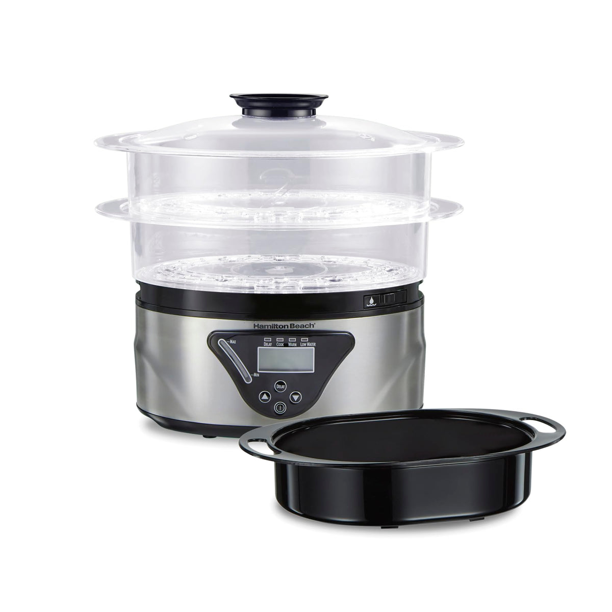 Hamilton Beach 37530Z/ Vaporera y Arrocera Digital/Bandejas Apilables/Capacidad de 5.2L