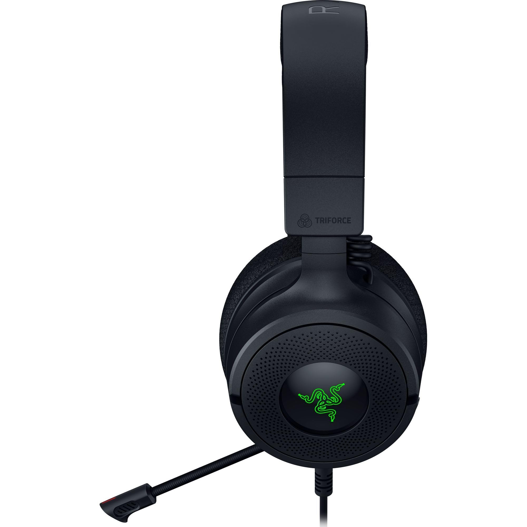 Razer Kraken V4 X Auriculares con Cable para Juegos: Altavoces de 40 mm - Micrófono Cardioide - Almohadillas de Espuma con Memoria - Iluminación RGB Chroma - Cable Tipo C y Tipo A - para PC, Mac, PS5