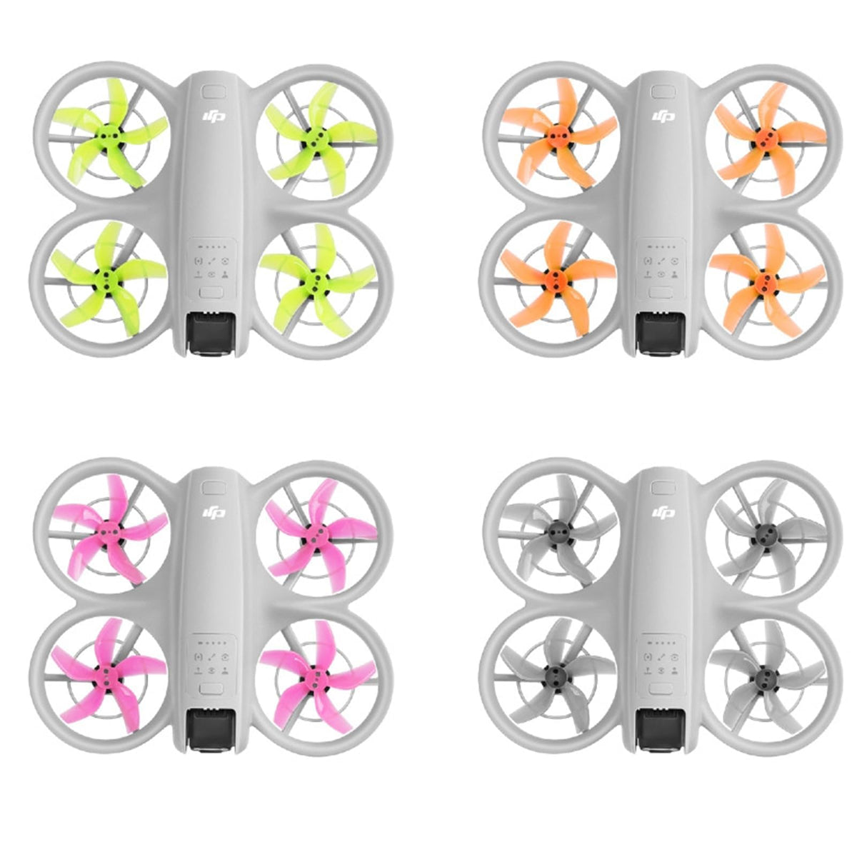 TEHAOUU Drone - Cuchillas coloridas para hélices DJI Neo de bajo ruido, silenciosas, ligeras y duraderas, para accesorios Neo, repuesto rápido, 4 piezas (negro)