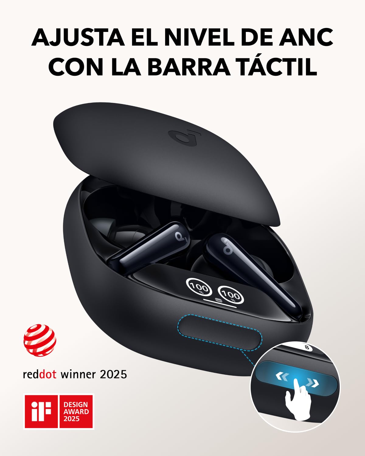 Soundcore by Anker Liberty 4 Pro Audífonos Inalámbricos - Negro