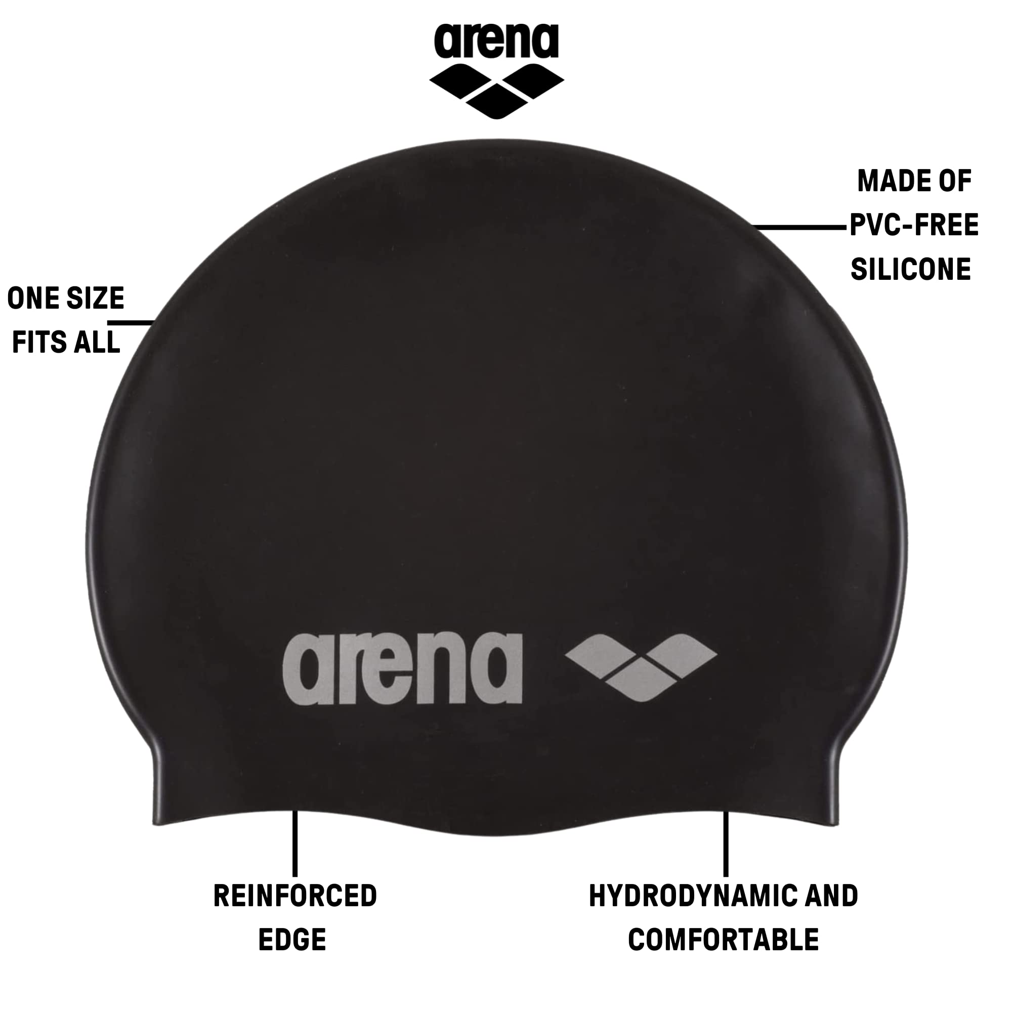 ARENA Gorra de natación Unisex Classic Silicone