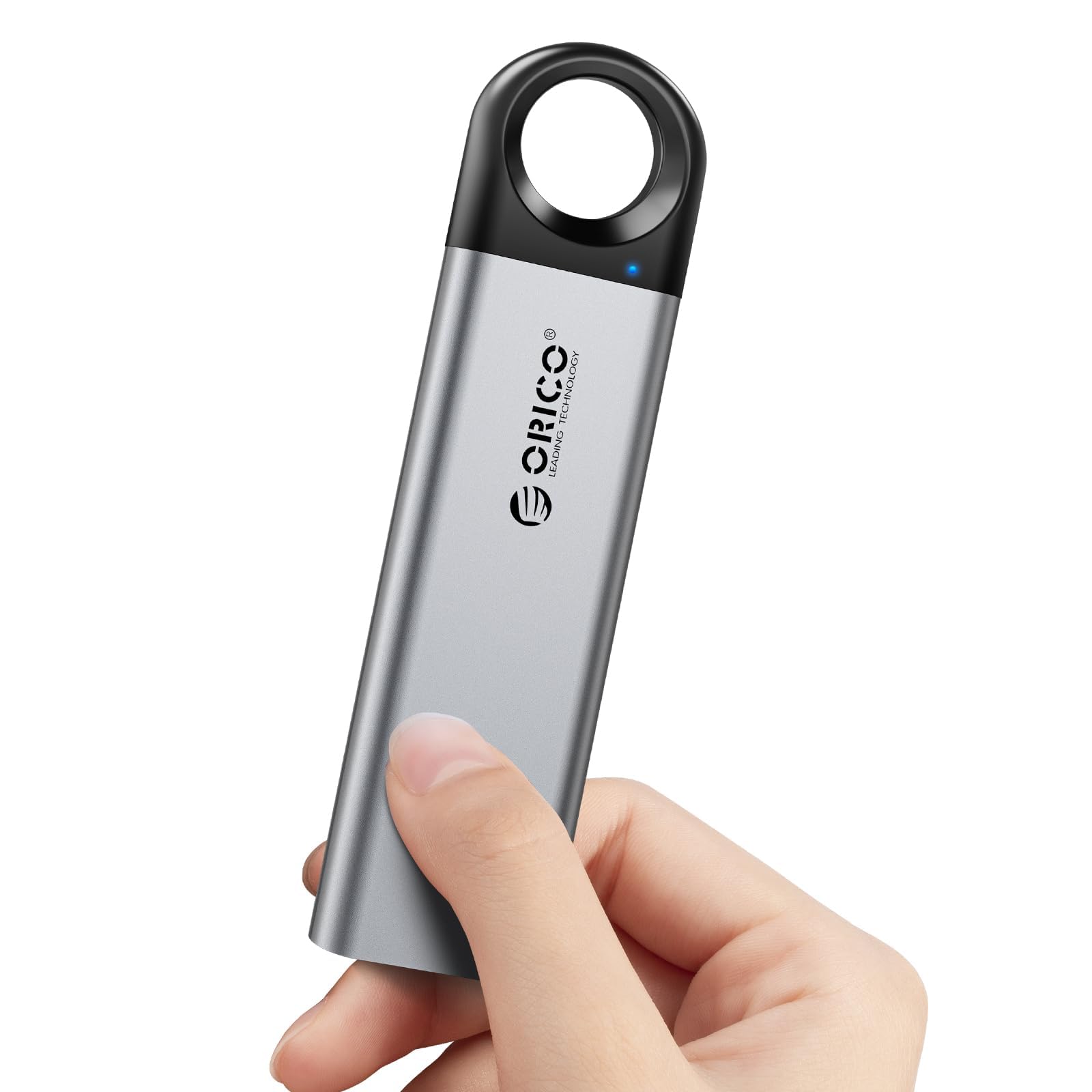 ORICO SSD Externo de 1 TB hasta 1050 MB/s, Unidad portátil de Estado sólido con diseño de Agujero Colgante, Cable USB C & A 2 en 1, Almacenamiento confiable para teléfonos Inteligentes Tipo C