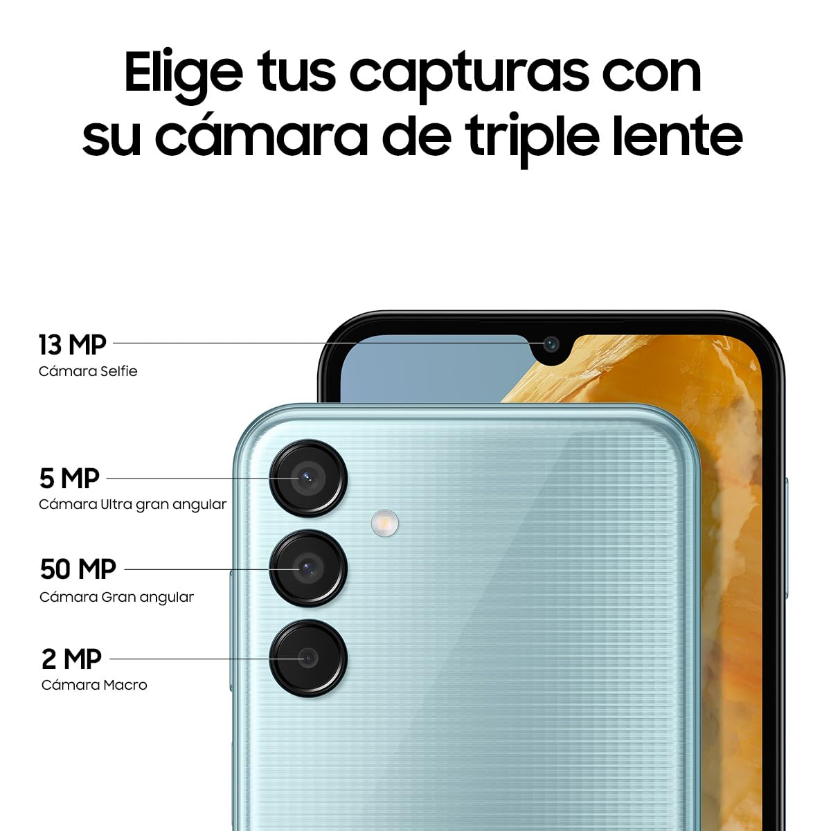 SAMSUNG Celular Galaxy M15 5G Gris 4GB RAM 128GB, Nacional con Garantía