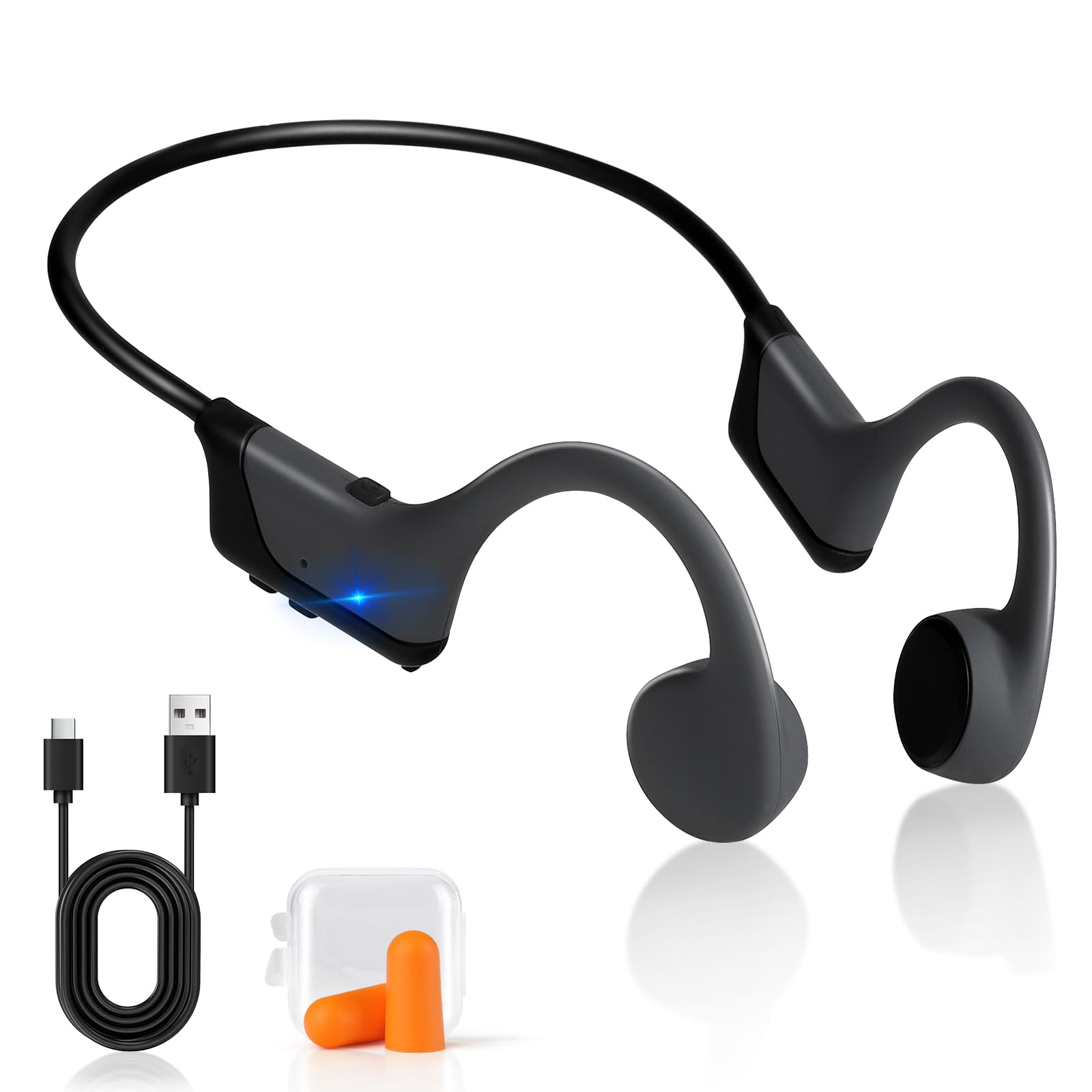 GuDoQi Auriculares de Conducción ósea, Audífonos para Deportes