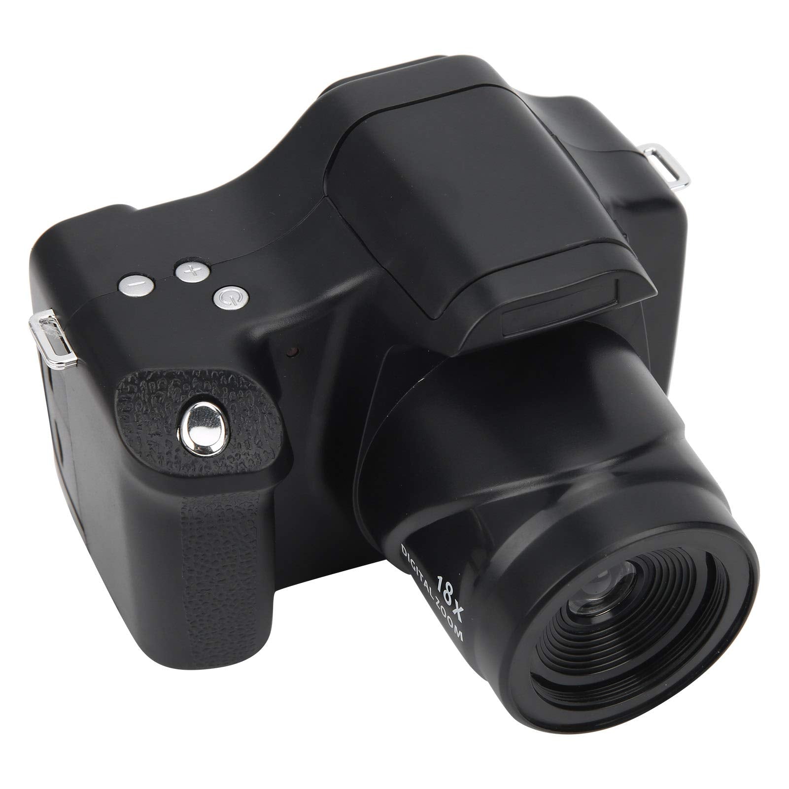 Cámara Réflex Digital Cámara para Fotografía Pvc Negro 3.0 en Pantalla Lcd Zoom 18X Cámara Réflex HD Cámara Digital Portátil de Longitud Focal Larga (lente Gran Angular estándar) (Edición estándar + lente gran angular)