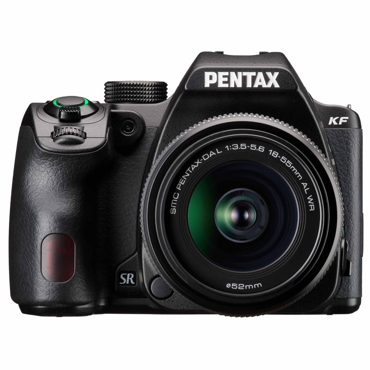 Pentax KF APS-C Cámara réflex Digital 18-55 WR Kit con Monitor LCD a Prueba de Polvo, Resistente a la Intemperie y de ángulo Variado, Color Negro
