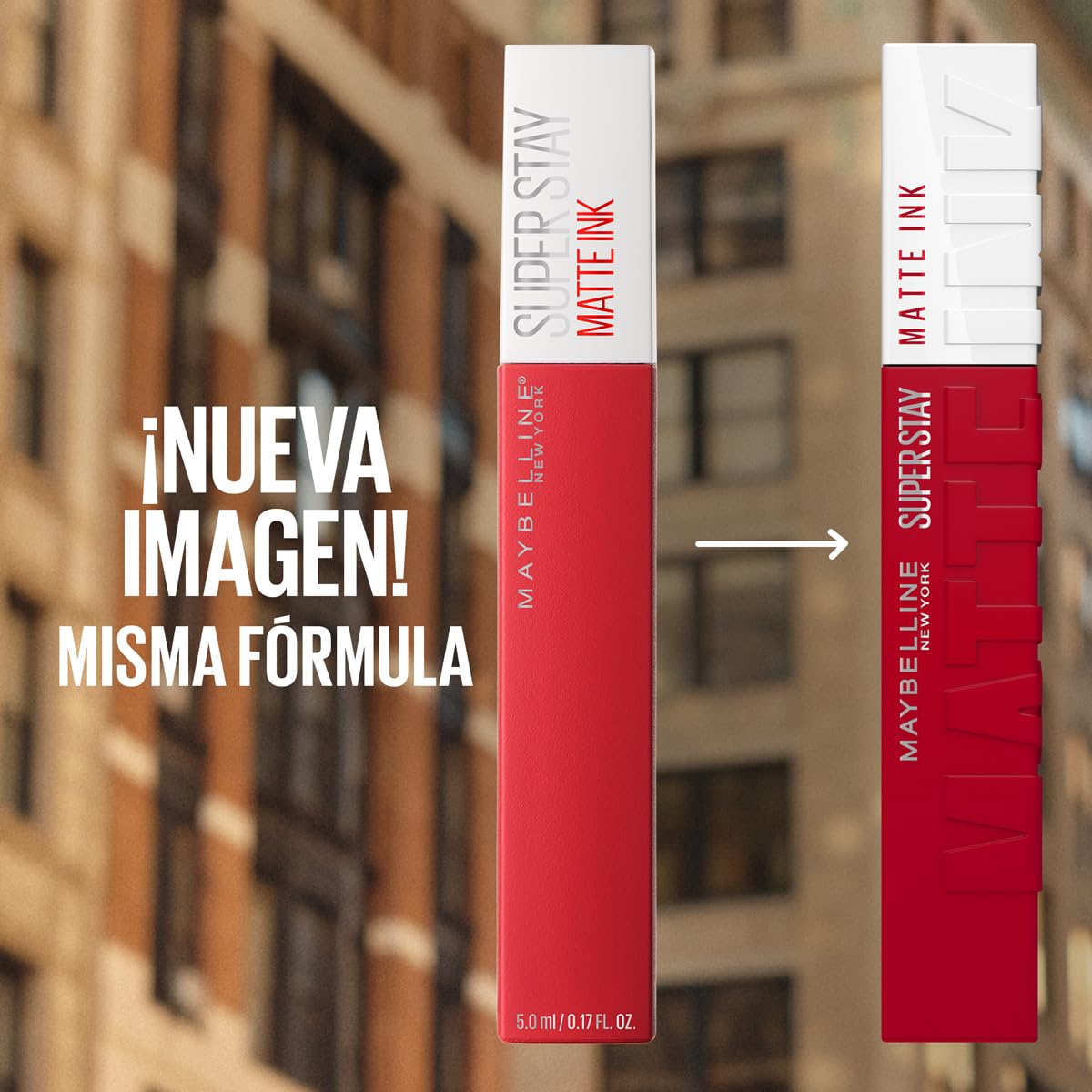 Maybelline SuperStay Matte Ink Labial Líquido, Larga Duración 16 Horas, Alta Pigmentación Sin Transferencia, Aplicador de Precisión en Flecha, 20 Pioneer, 5 ml