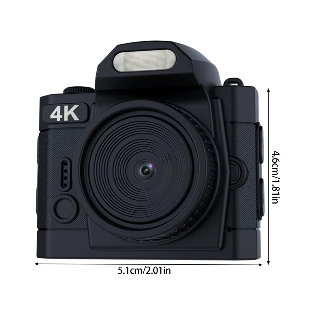 Cámara compatible con viajes 4K vídeo 64 megapíxeles fotos con operación con una sola mano escenario de disparo dinámico cámara de viaje portátil