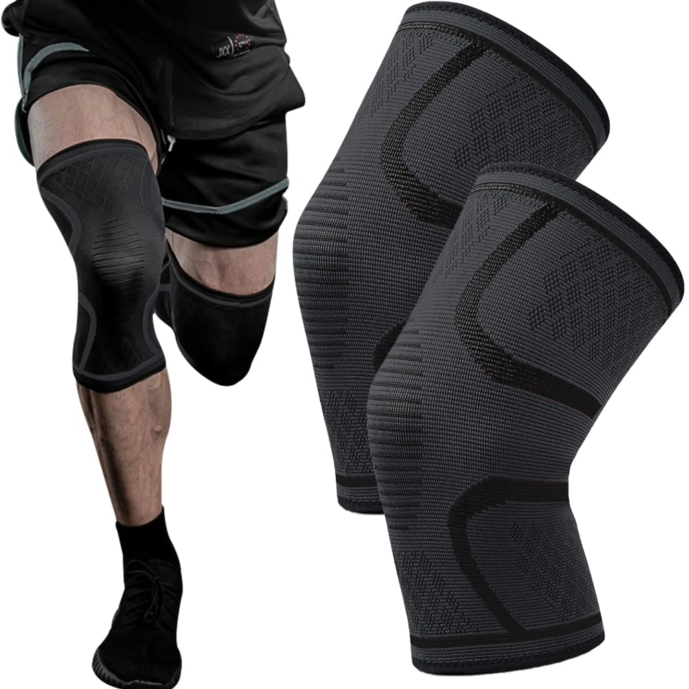 DQST - 1 Par de Rodilleras Deportivas, Rodilleras Elásticas Antideslizantes, Protege tus Rodillas，Adecuado para Voleibol, Baloncesto, GYM, Correr, Ciclismo de Montaña, Deportes Al Aire Libre, etc