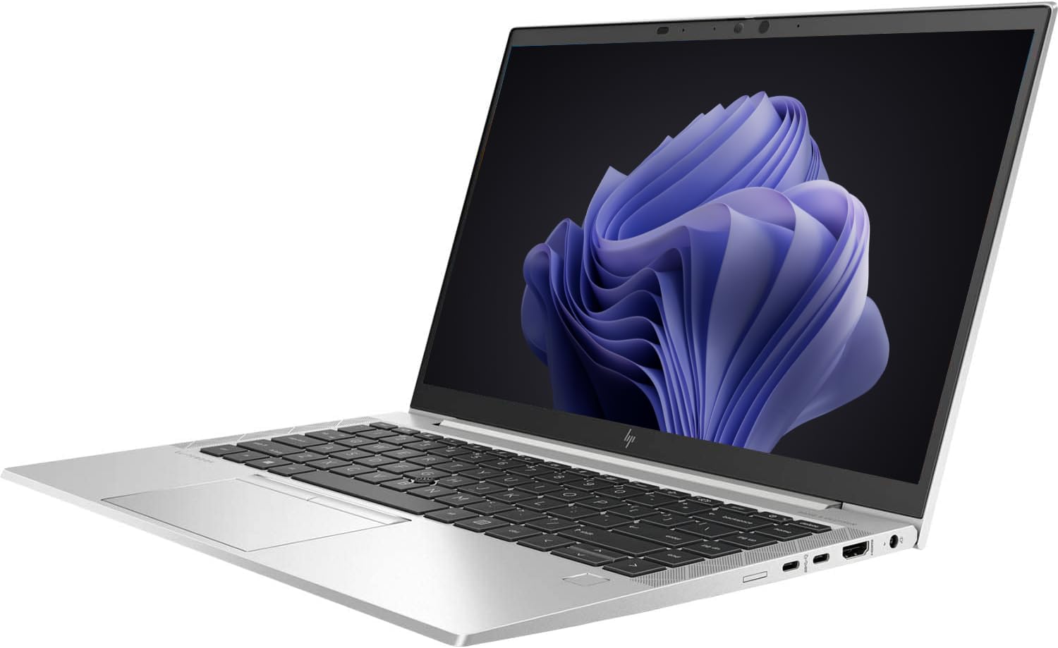 HP EliteBook 845 G8, visualización FHD de 14 pulgadas, AMD Ryzen 5 Pro 5650U, 16 GB DDR4 RAM, 512 GB SSD, cámara web, lector FP, KB retroiluminado, HDMI, Windows 10 Pro-64-Bit (Reacondicionado)