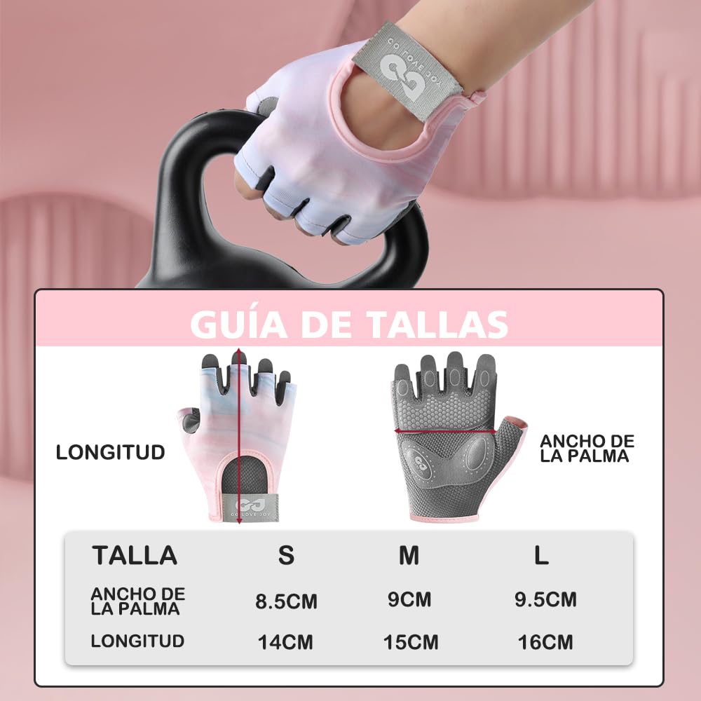 EDECOR Guantes Deportivos, Guantes de Gym con Muñequeras, Transpirables Antideslizantes para Hombre y Mujer con Toalla, para Entrenamiento y Fitness