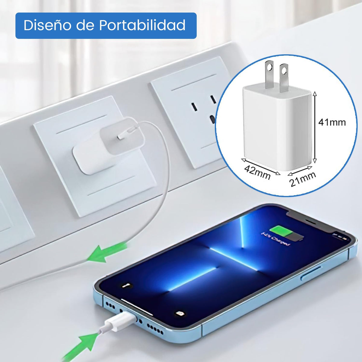 RUISTLI Cargador iPhone 14/13/12/11 Pro MAX,Carga Rapida PD 20W,Tipo c iPhone 8/7/6 con 1M Cable,Cargador Carga Rapida También Adecuado iphoneX/XS