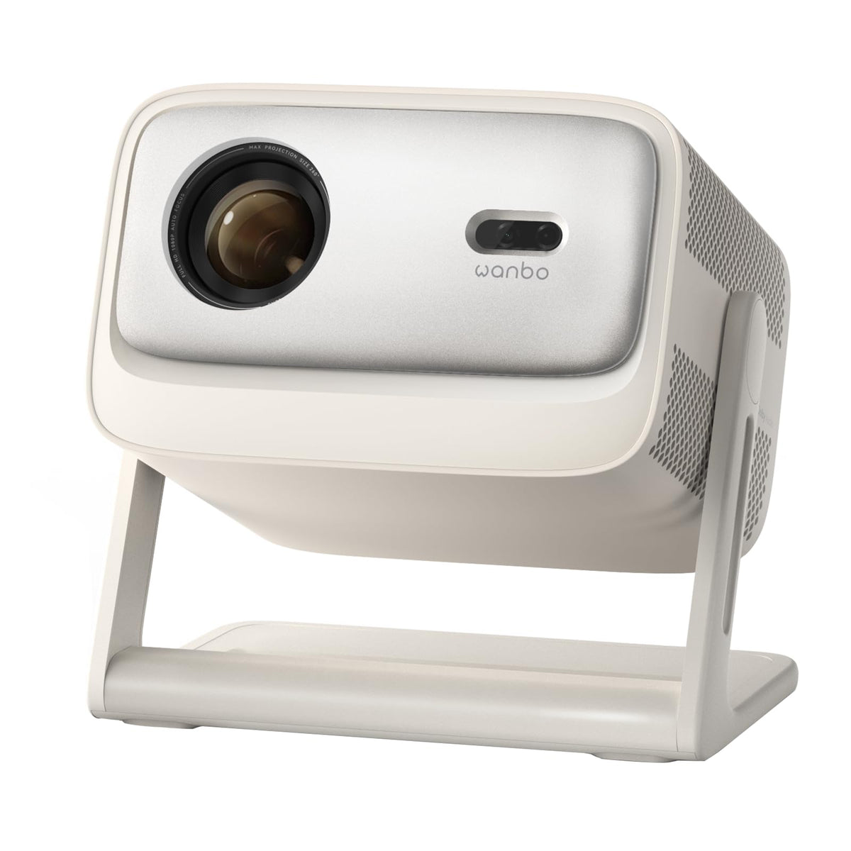 Wanbo Vali 1 Pro Proyector 4K Google TV Oficial WiFi y Bluetooth, Dolby Audio, MEMC, 1080P Nativo 900 ANSI, Enfoque Automático y Corrección Keystone, Portátil para Cine en Casa y Exterior hasta 260"