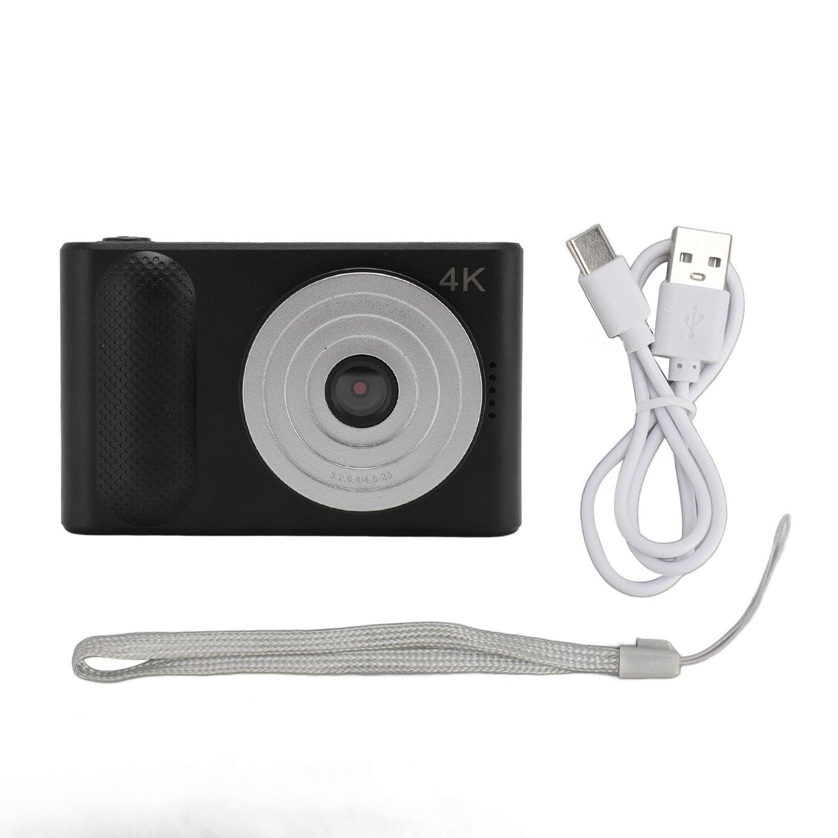 TengXiCLP Cámara Digital 4K de 48 MP, cámara réflex Micro compacta y portátil con Zoom Digital 16x y Enfoque automático, Pantalla TFT de 2,4 Pulgadas para fotografía de Viaje y vlogging (Negra)