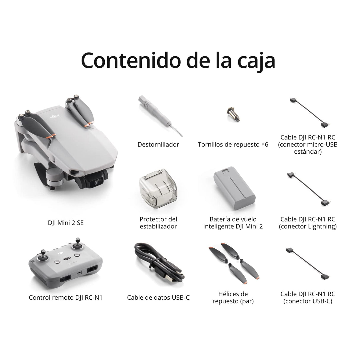 DJI Mini 2 SE, dron mini con cámara ligero y plegable con vídeo 2.7K, modos inteligentes, transmisión de vídeo a 10 km, 31 minutos de vuelo, menos de 249 g, fácil de usar, fotos callejeras y de viajes