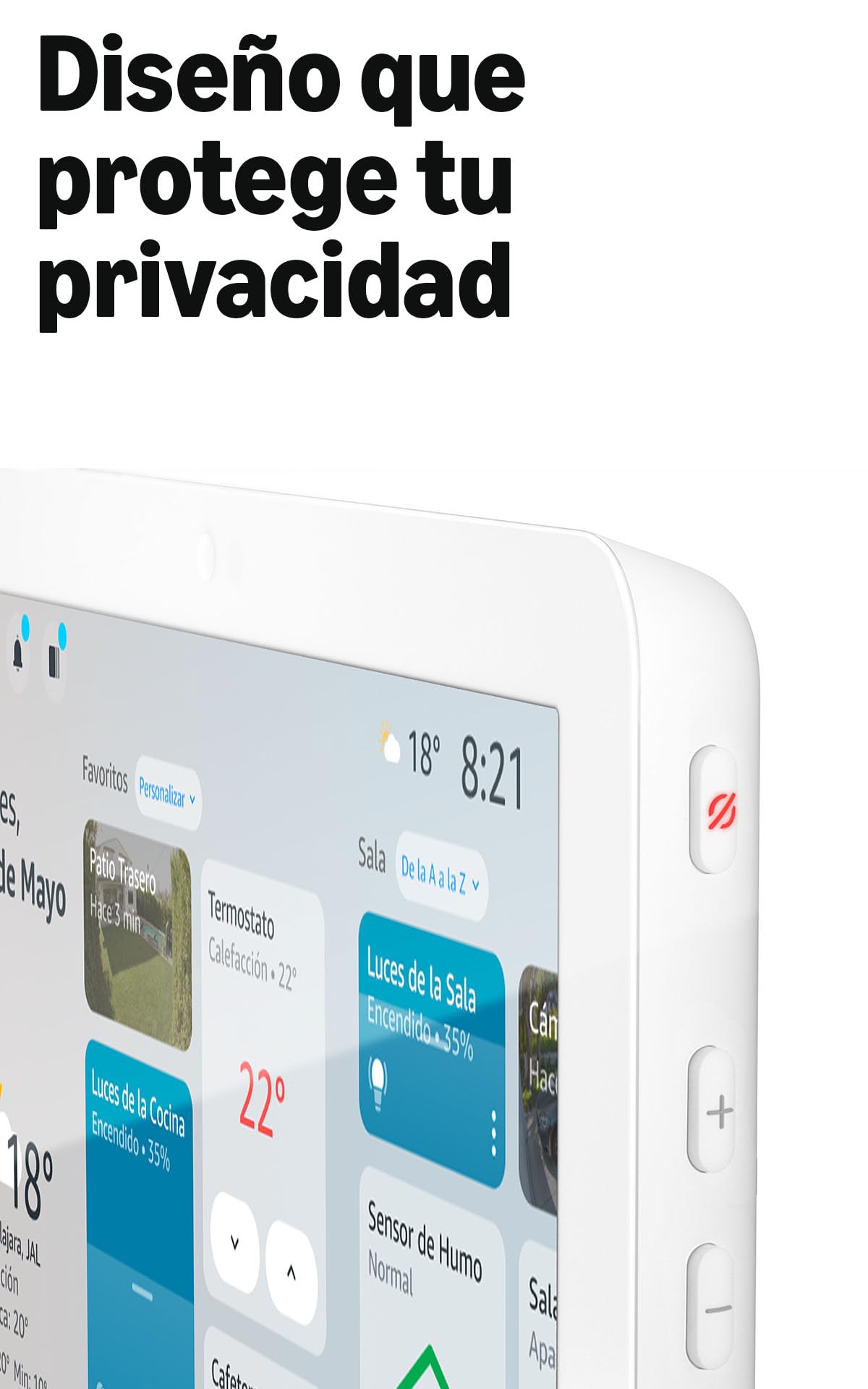 Amazon Echo Hub (modelo más reciente), Panel de Casa Inteligente de 8” con Alexa, Compatible con miles de dispositivos, con el Acceso Anticipado de Alexa+
