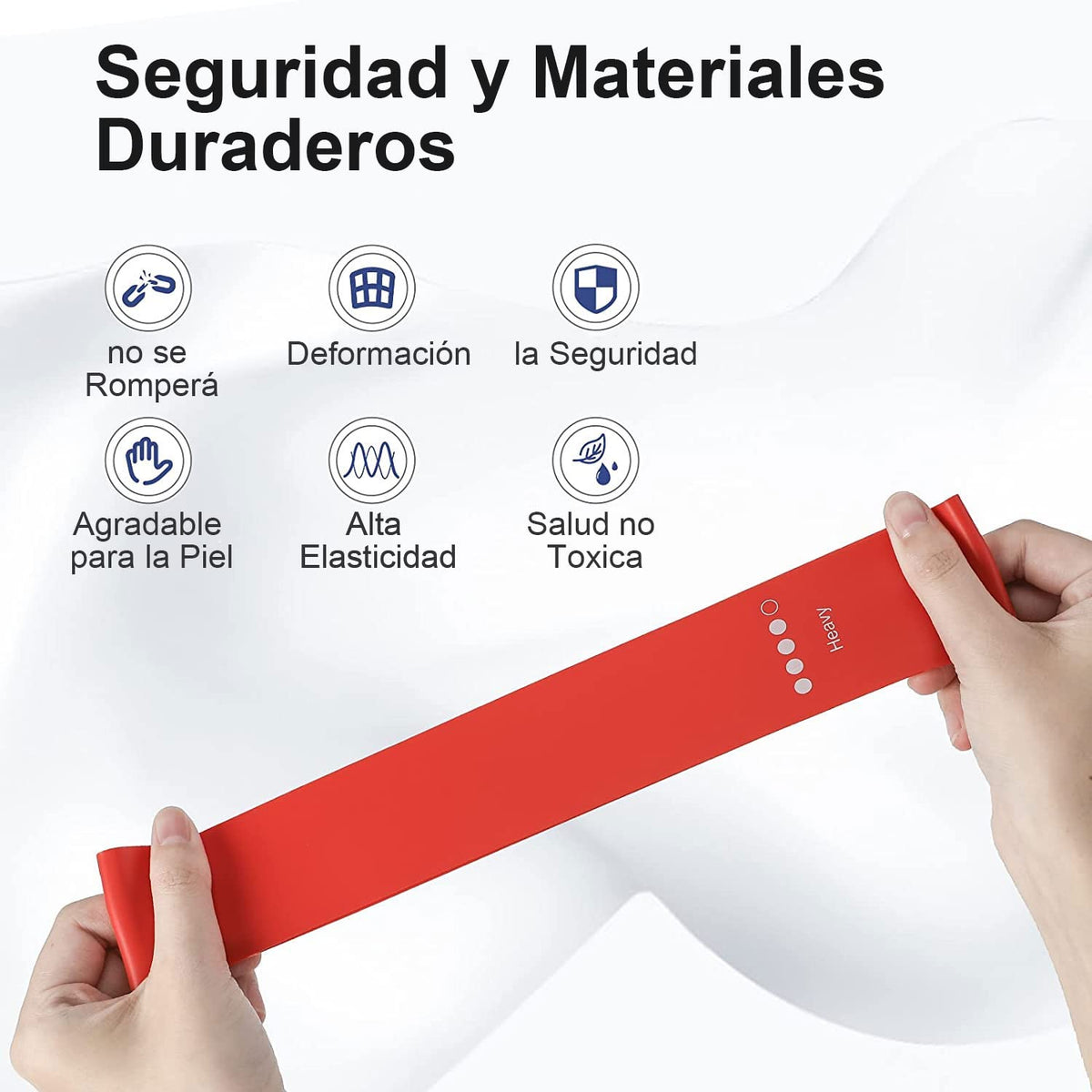 E T EASYTAO Bandas de Resistencia para Ejercicio 5 PCS para Yoga y Pilates