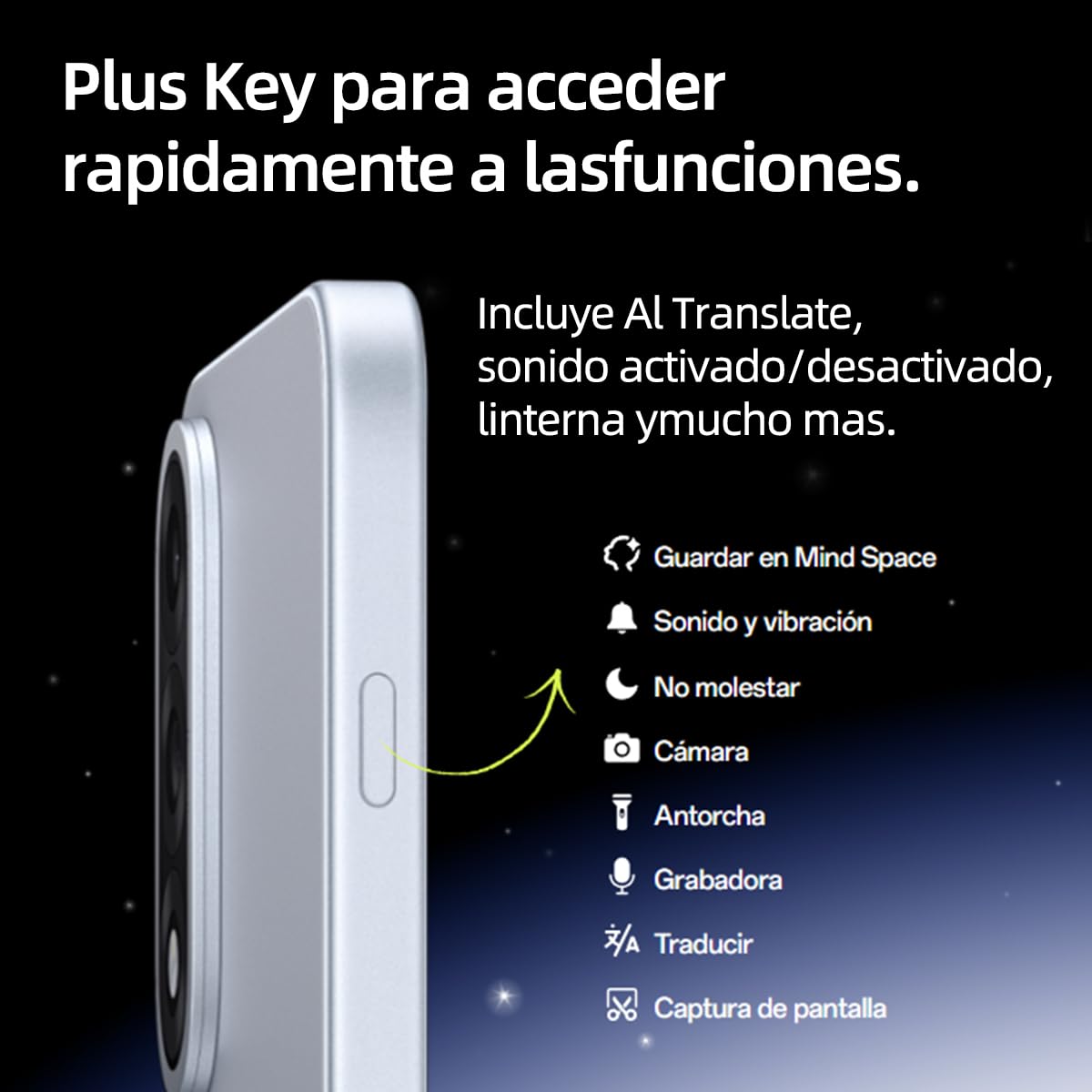 OnePlus Nord 5 5G Celular 512GB ROM 12GB RAM Dual SIM Qualcomm Snapdragon 8s Gen 3 Pantalla 6.83" AMOLED 1.5K 144hz NFC Doble Cámara 50MP IP65 Carga rápida de 80W Versión Global Negro