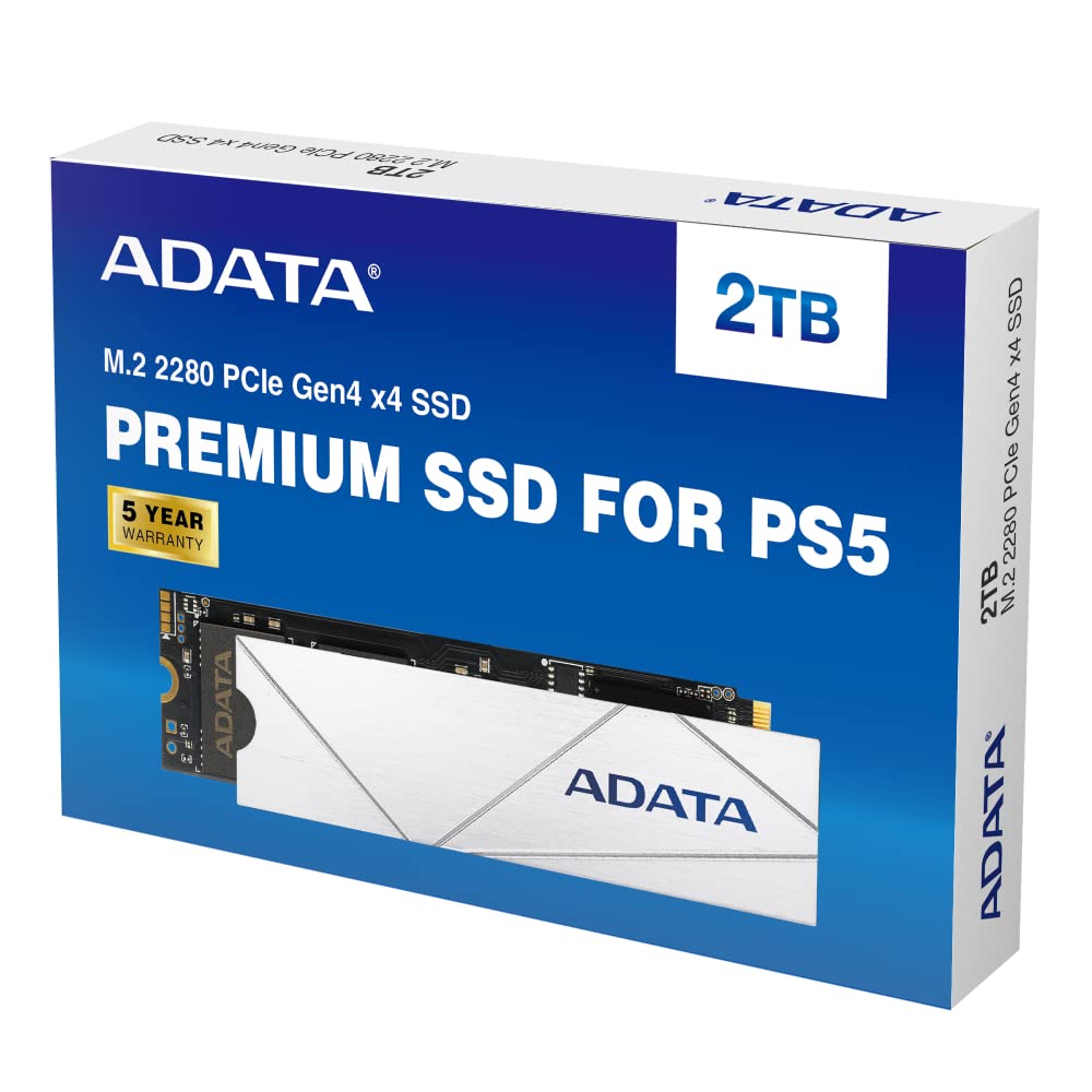 Unidad SSD M.2 ADATA Premium para PS5 2TB PCIe G4 BCO (APSFG-2T-CSUS)