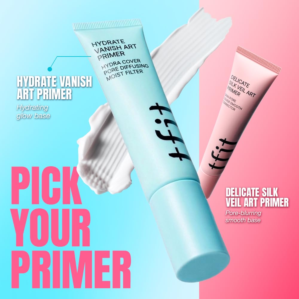 TFIT Hydrate Vanish Primer, Prebase Coreano, Hidrante, Poros Invisibles, Ideal para Piel Seca, Suave, Maquillaje Coreano, 30ml