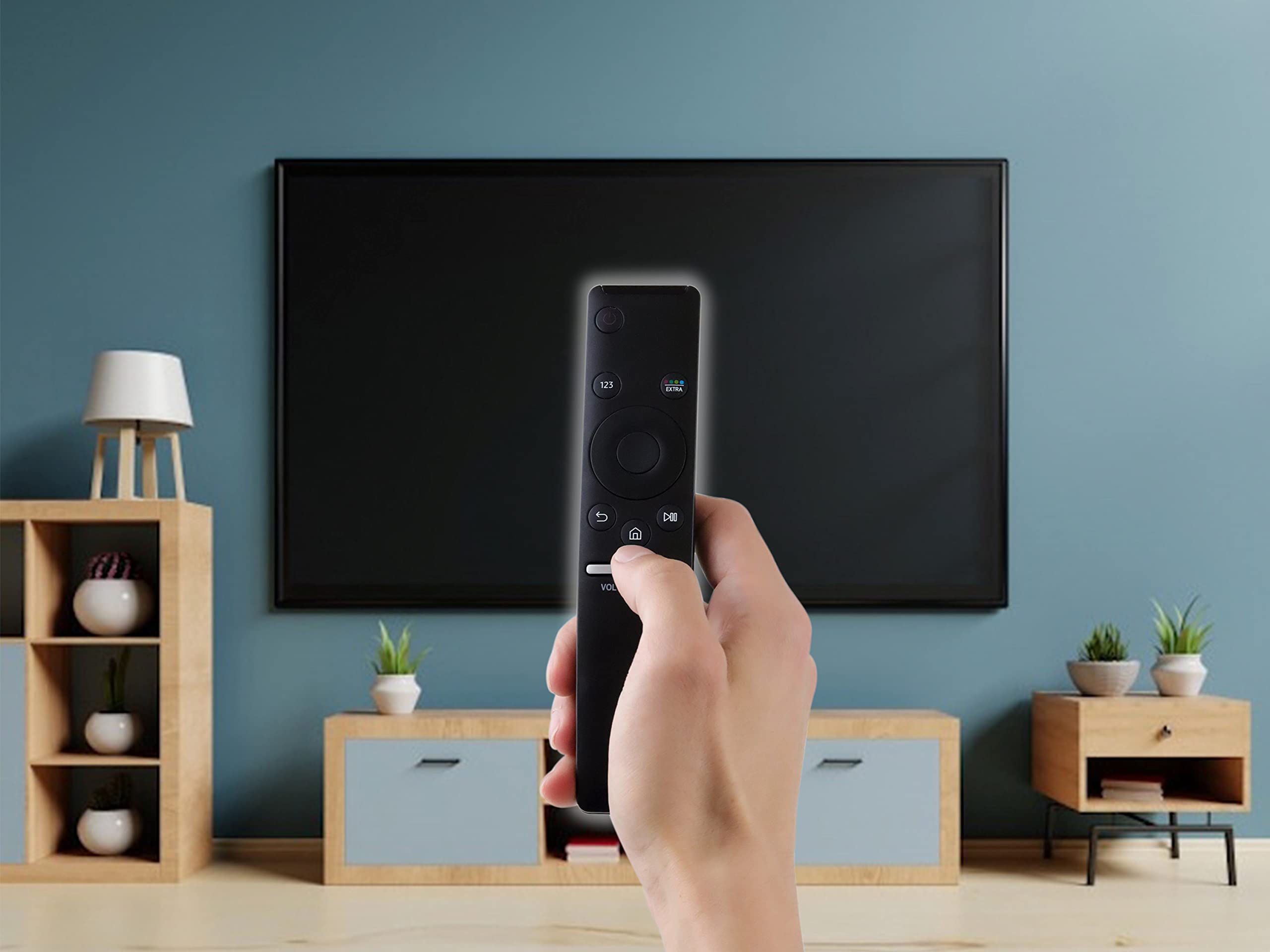 CONTROL EXPERT Control Compatible con Samsung Bn5901330a UHD 4k Smart TV Accesos Directos Netflix y Amazon (Compatible si tu Control de fábrica los tenía Control Directo…