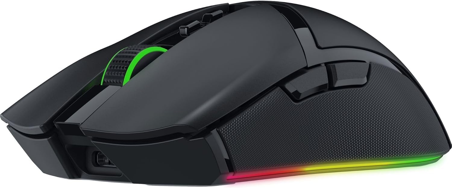 Razer Cobra Pro Mouse inalámbrico RGB ,10 botones Programables ,30000 DPI- Iluminación Chroma RGB -Sensor óptico de 30 K- Interruptores ópticos Gen3 -2.4 GHz, Bluetooth y USB tipo C (Reacondicionado)