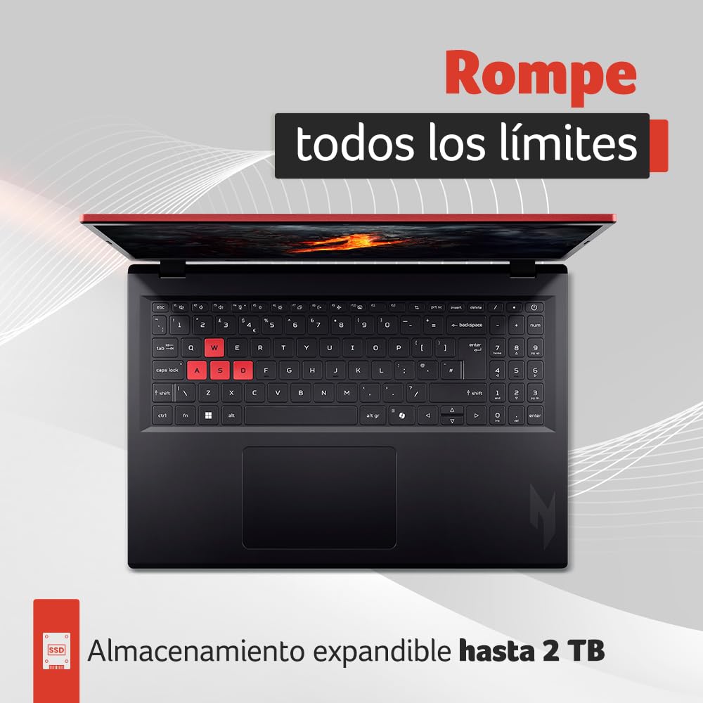 Acer Laptop Gamer Nitro Lite 16" WUXGA 165Hz Core i5-13420H 16GB RAM 512GB SSD | GeForce RTX 4050 | Seguro contra Robo y catástrofes Naturales, Gratis por un año.