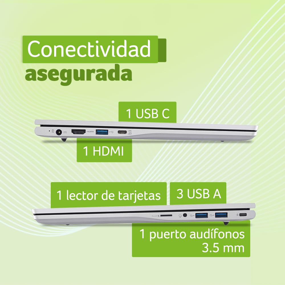 Acer Laptop Aspire Lite 15.6" FHD (1920 x 1080) Core i7 13th 16GB 512GB SSD | Panel IPS | Protección contra Robo y catástrofes Naturales Gratis por 1 año