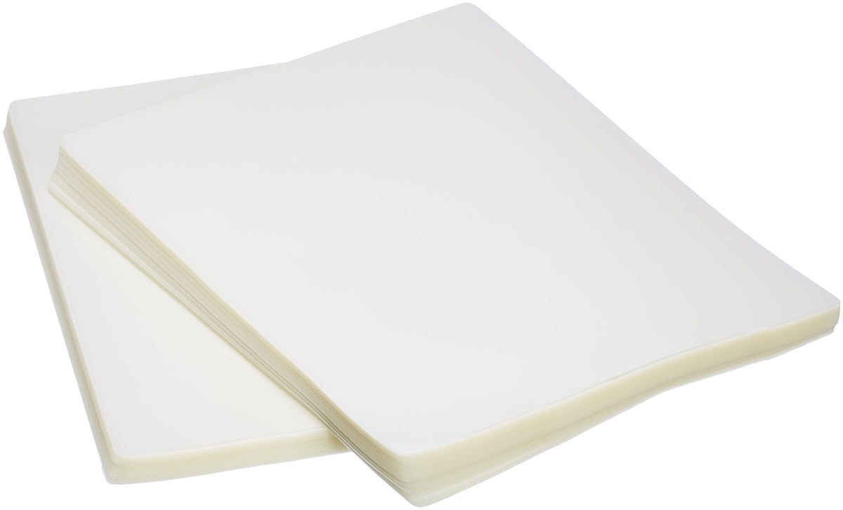 Amazon Basics - Hojas laminadoras de papel de plástico transparente para laminación térmica, 22.9 cm x 29.2 cm, paquete de 200, 72 micrón