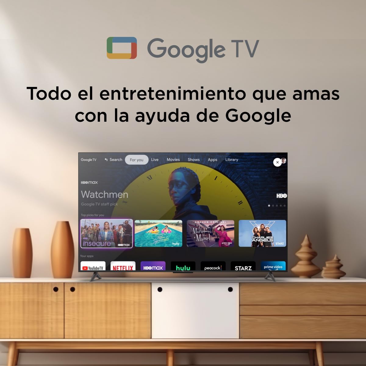 TCL Smart Google TV 55S454, Pantalla 55", 4K UHD, Color Negro