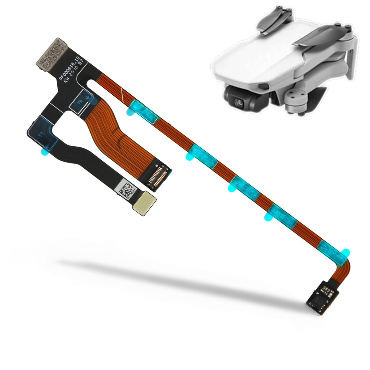 RC Drone Repair Cinta plana Mantenimiento Cable de señal Accesorios de repuesto Repuestos aptos para Mini Drone