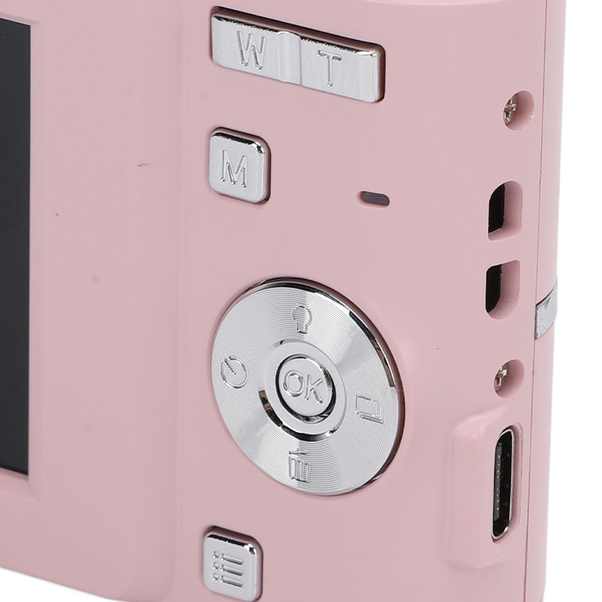 Yunseity Cámara FHD 1080P, Pequeña Cámara Digital de Bolsillo con Enfoque Automático y Zoom 16X para Viajes (Pink)