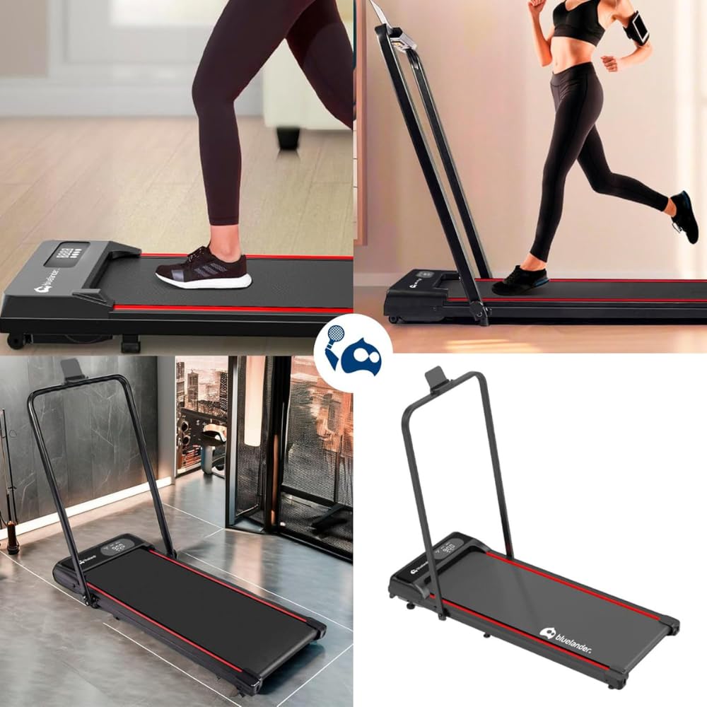 Bluelander Caminadora Electrica, Walking Pad con Asa, 100 * 48 * 120 cm, 110 V, Pantalla Digital, Caminadora Plegable, Portatil, Ideal para Oficina, Hogar, Cinta para Caminar (Walking Pad con Asa)
