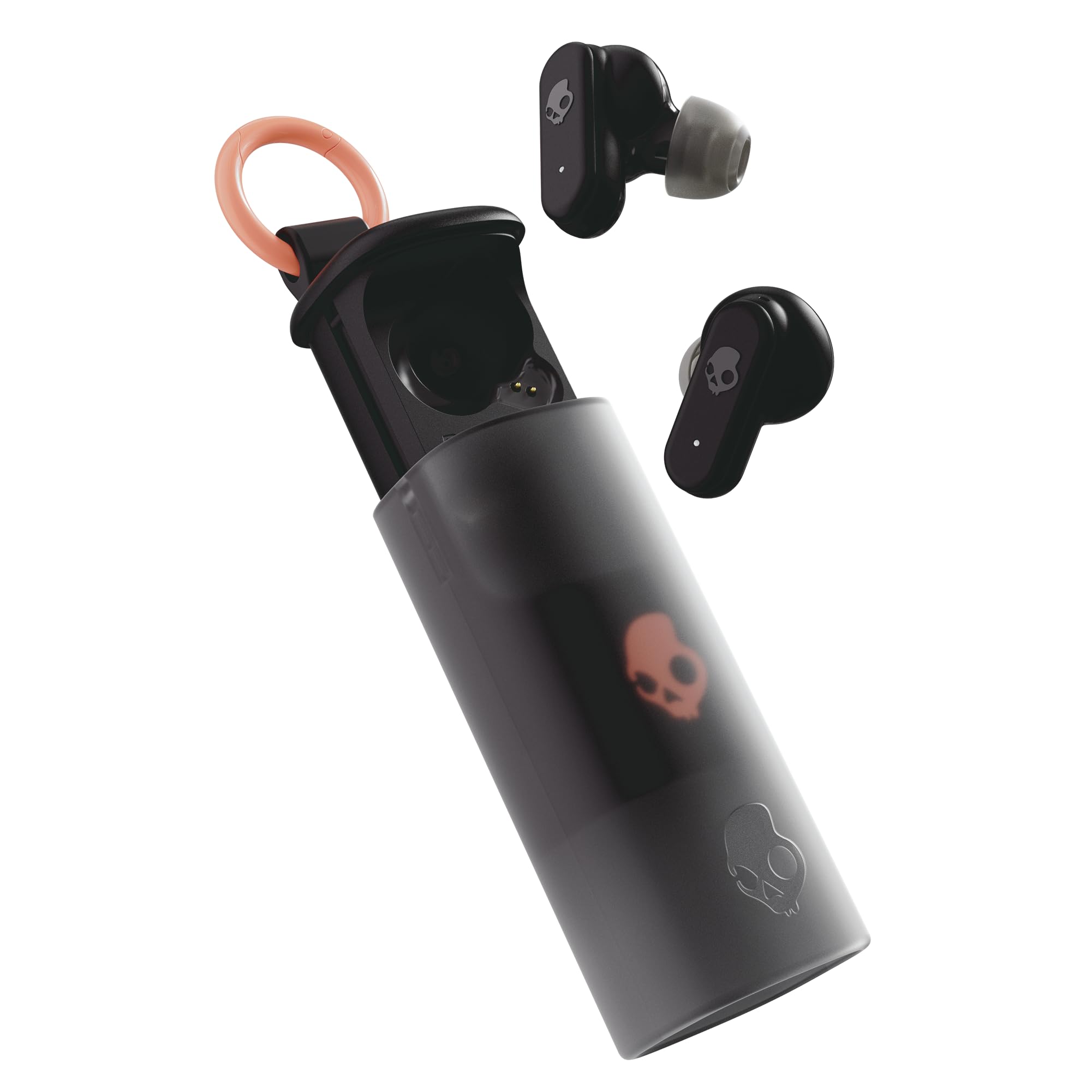 Skullcandy Dime EVO Wireless Earbuds with Clip-Anywhere Case - True Black