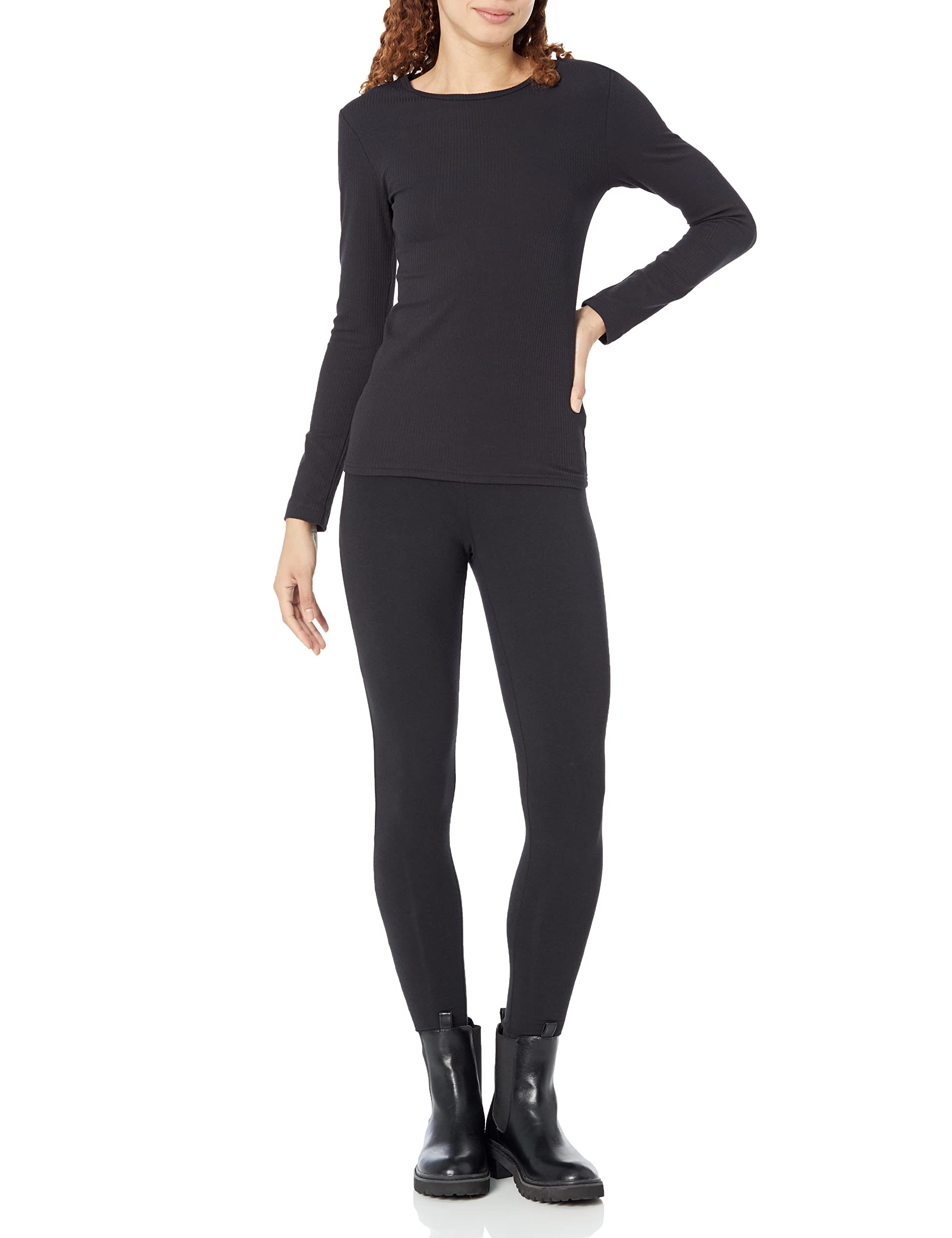 Amazon Essentials - Leggings para mujer, color negro, talla G