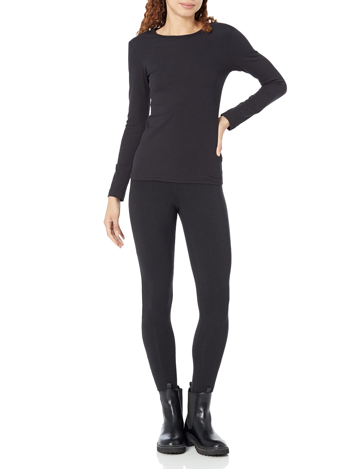 Amazon Essentials - Leggings para mujer, color negro, talla G