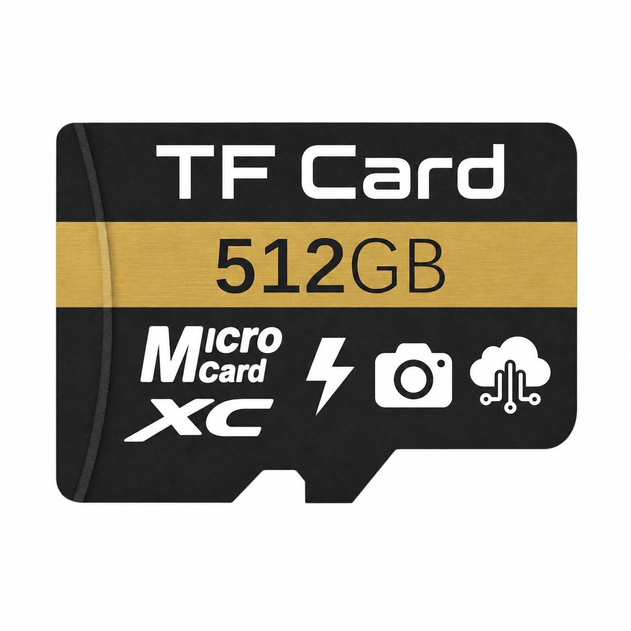 Genérico TF Card 512GB, Almacenamiento Básico para Fotos, Música y Documentos, Compatible con Celulares Android y Tablets
