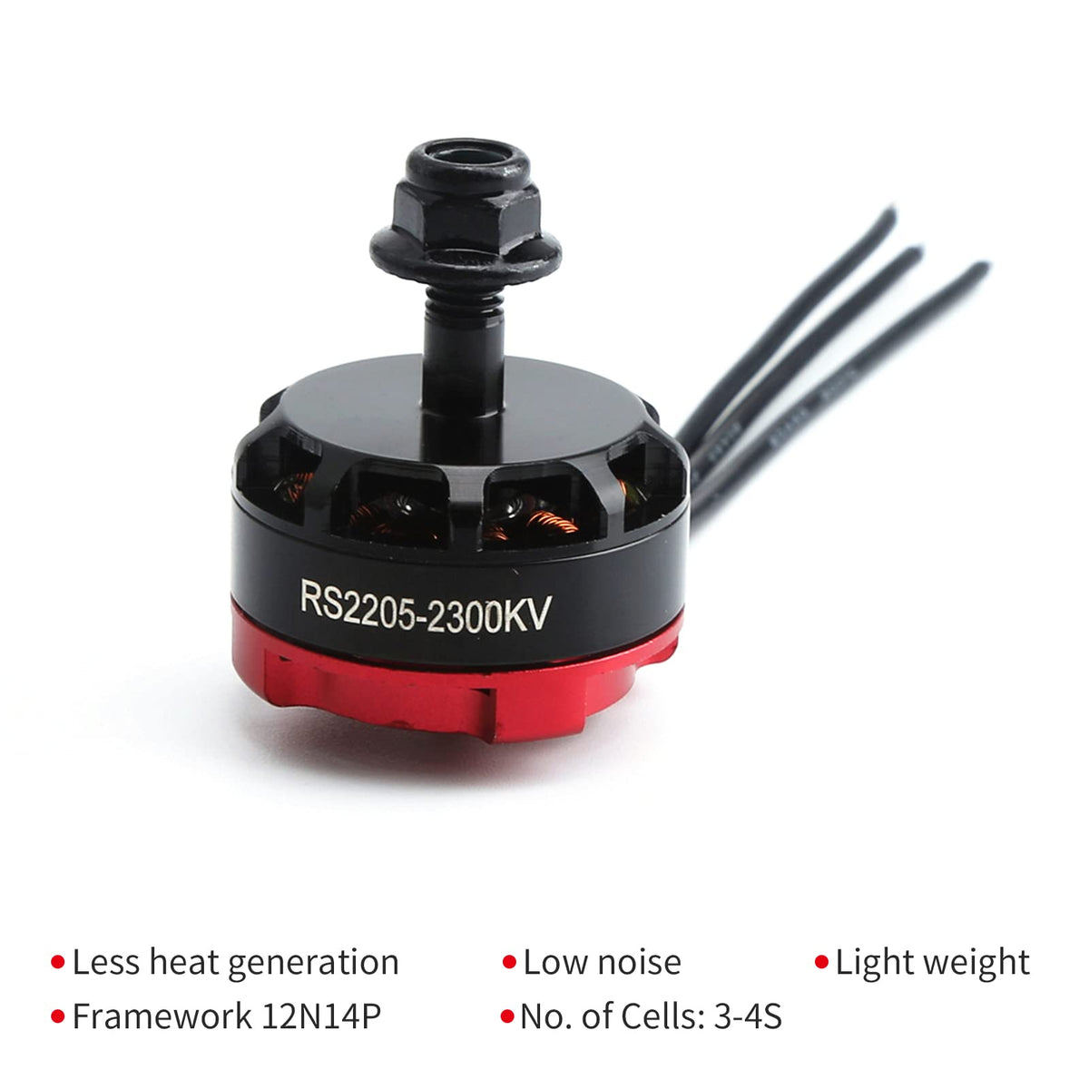 Motor sin escobillas 2205 2300KV, 4 Uds.rotación inversa y Motor de rotación hacia adelante para multicóptero de Dron de carreras de control remoto FPV