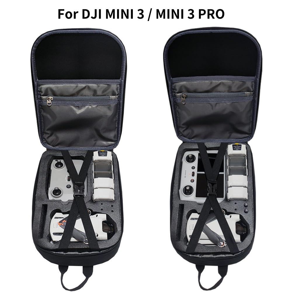 Beswow Mochila de viaje para DJI MINI 3/MINI 3 PRO Bolsa de almacenamiento Mochila de mensajero Bolsa de pecho portátil Caja de moda para DJI Mini 3/Mini 3 Pro Bolsa de hombro Accesorios
