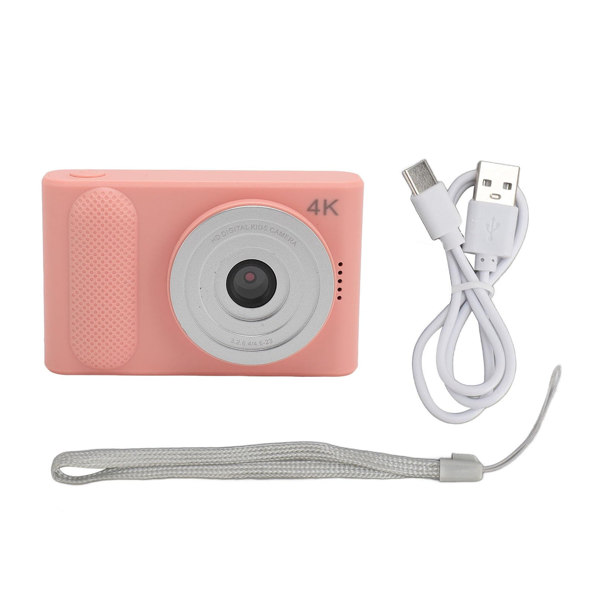 Cámara Micro SLR, Cámara Digital Portátil con Pantalla TFT 4K de 2,4, Zoom Digital 16x, Delgada y Liviana, Resistente a Arañazos, Enfoque Automático para Viajes (Pink)