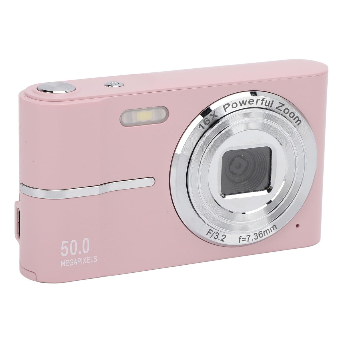 Yunseity Cámara FHD 1080P, Pequeña Cámara Digital de Bolsillo con Enfoque Automático y Zoom 16X para Viajes (Pink)