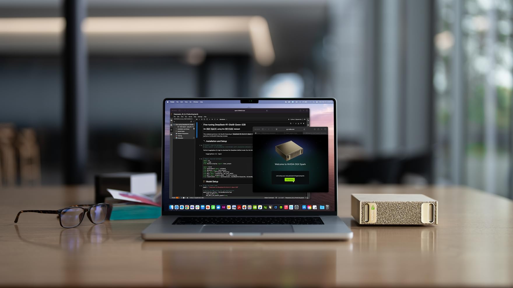 NVIDIA DGX Spark™ - Supercomputadora de escritorio AI personal – Escritorio GB10 con chip Grace Blackwell