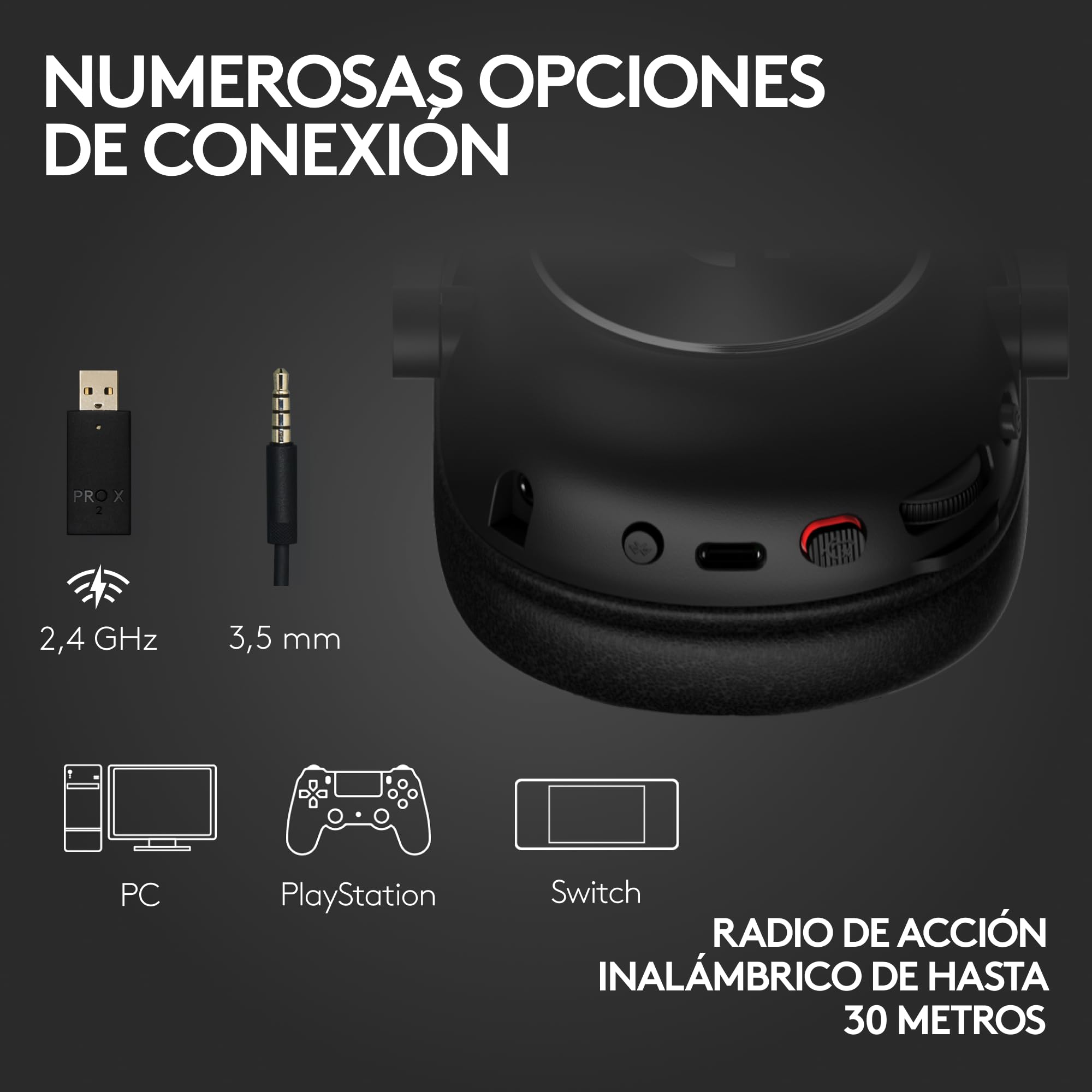 Logitech G Pro X 2 Lightspeed Audífonos Inalámbricos Gaming