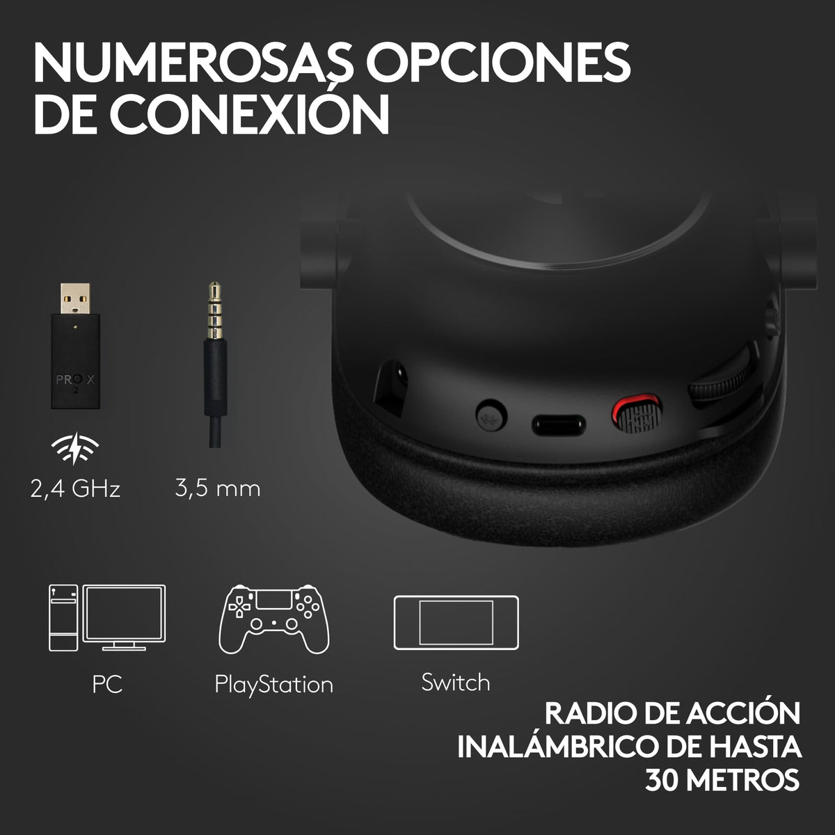 Logitech G Pro X 2 Lightspeed Audífonos Inalámbricos Gaming