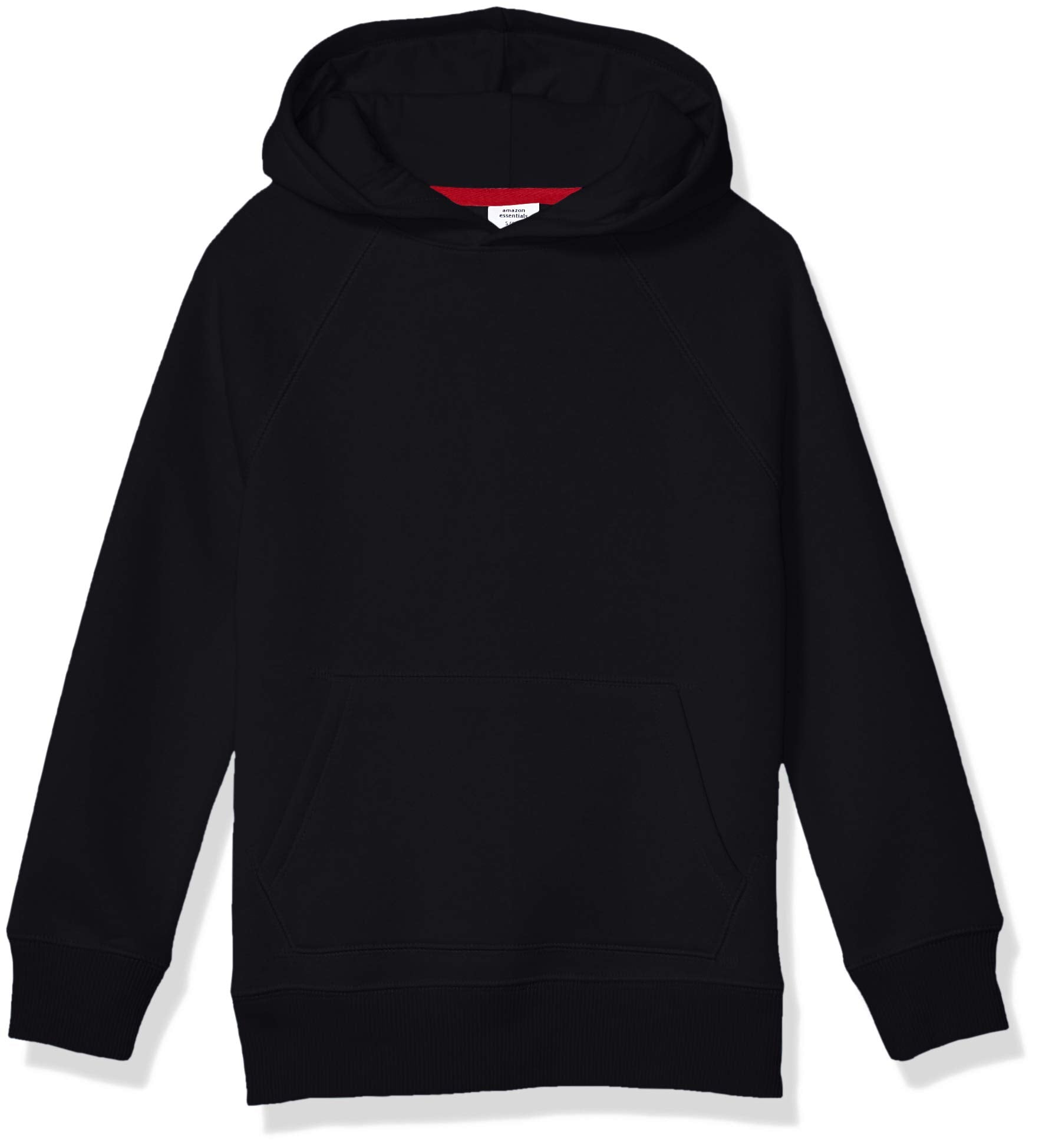Amazon Essentials - Sudadera con capucha de forro polar para niño, color negro, talla XXG