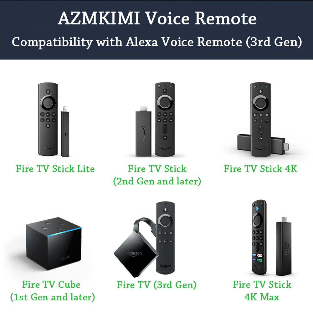 ANKIMI Control Remoto Compatible con F-Stick 4k Lite Cube TV (3rd generación) (V6)