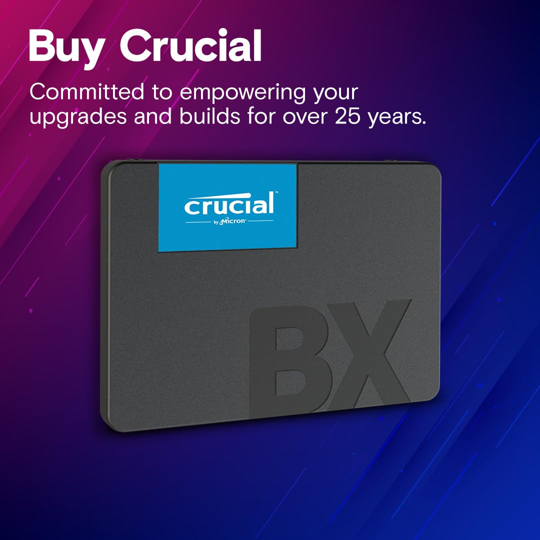 Crucial DDUCRC160 Ssd Bx500-1 TB, Sata, 540 MB/S, 500 MB/S, 6 Gbit/S, 1 TB