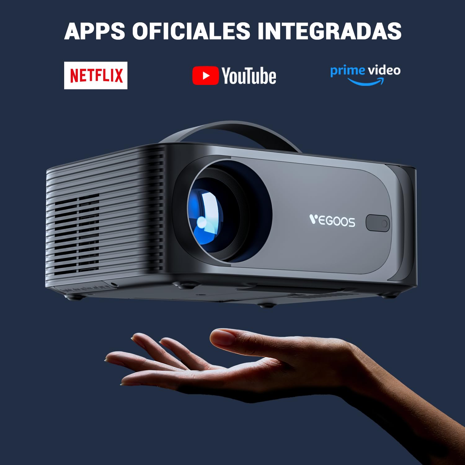 [Licencia Netflix] Mini Proyector Portatil Inteligente 4K con Sistema Linux