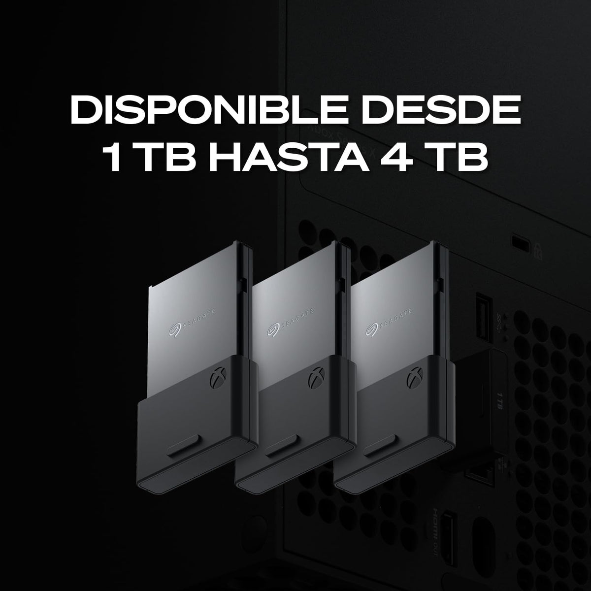 Seagate Tarjeta de expansión de Almacenamiento para Xbox Series X|S 2TB Unidad de Estado sólido - SSD de expansión NVMe para Xbox Series X|S (STJR2000400)